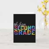 Terug naar school Leraar Oh Hey 2nd First G Kaart (Gele Bloem)