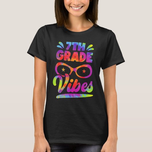 Terug naar school leraar student 7e klas vibes t-shirt (Voorkant)