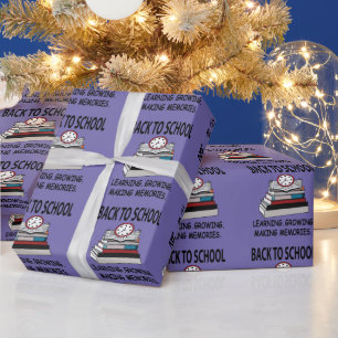 Terug naar school leraar student cadeaupapier