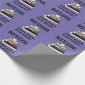 Terug naar school leraar student cadeaupapier (Hoek)