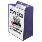 Terug naar school leraar student medium cadeauzakje (Achterkant Gekanteld)