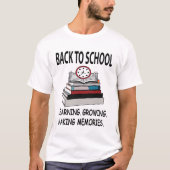 Terug naar school leraar student t-shirt (Voorkant)