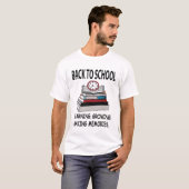 Terug naar school leraar student t-shirt (Voorkant volledig)