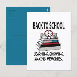 Terug naar school leraar student Terug naar school Briefkaart