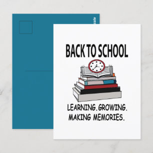 Terug naar school leraar student Terug naar school Briefkaart