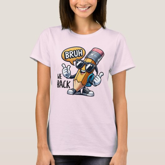 Terug naar school, leraar t-shirt (Voorkant)