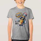 Terug naar school, leraar Tri-Blend shirt (Voorkant)