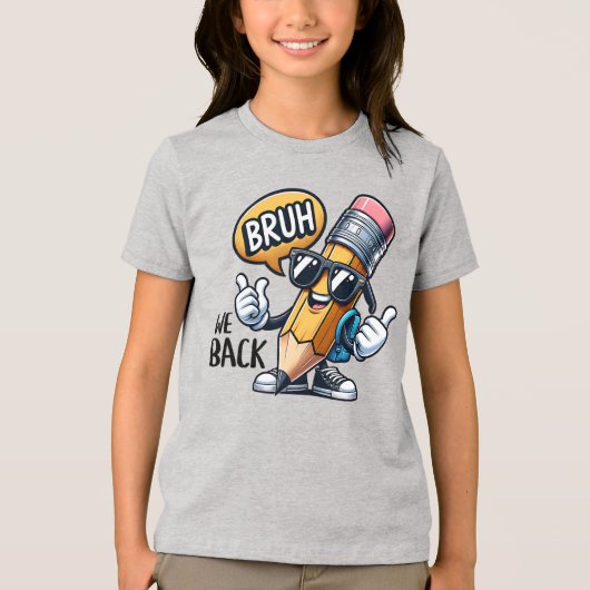 Terug naar school, leraar Tri-Blend shirt (Voorkant)