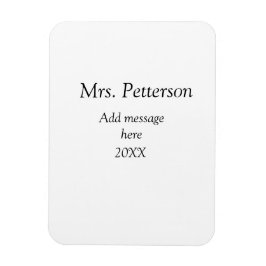 Terug naar school leraar waardering en jaargang magneet