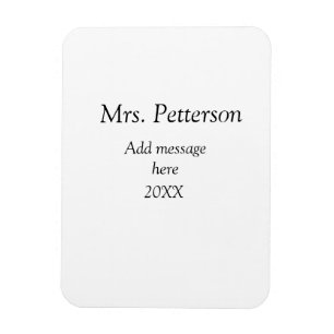 Terug naar school leraar waardering en jaargang magneet