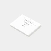 Terug naar school leraar waardering en jaargang post-it® notes (Schuin)