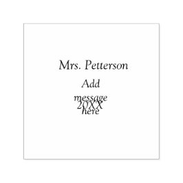 Terug naar school leraar waardering en jaargang  zelfinktende stempel