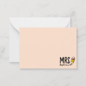 Terug naar School Leraar Waardering Pink Girly Notitiekaartje (Voorkant)