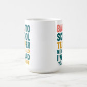 Terug naar school Leraar Welkom terug Ik ben blij Koffiemok (Center)