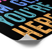 Terug naar school Leraar Welkom terug Ik ben blij  Poster (Hoek)