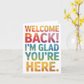 Terug naar school Leraar Welkom terug in Glad Your Kaart (Gele Bloem)