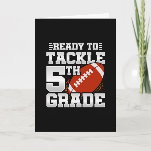 Terug naar school - leraarsstudent - vijfde graad kaart (Voorkant)