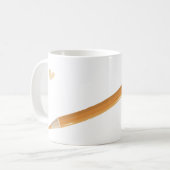 Terug naar School Leraren Naam Classic Yellow Penc Koffiemok (Voorkant links)