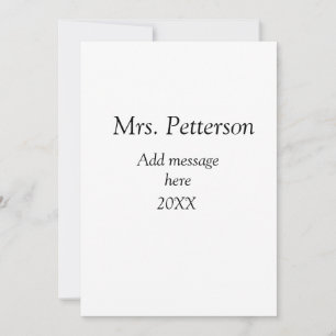 Terug naar school leraren waarderen voeg jaar klas kaart