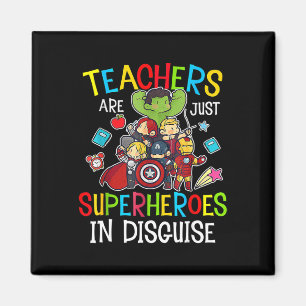 Terug naar school leraren zijn superhelden geschen magneet