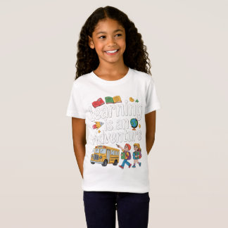 TERUG NAAR SCHOOL, Leren is een Avontuur T-shirt