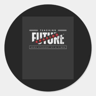 Terug naar school leren vormgeven van toekomstige ronde sticker