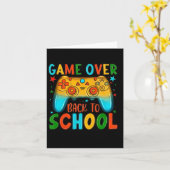Terug naar school Leuk spel over leraar Kind Kaart (Gele Bloem)