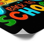 Terug naar school Leuk spel over leraar Kind Poster (Hoek)