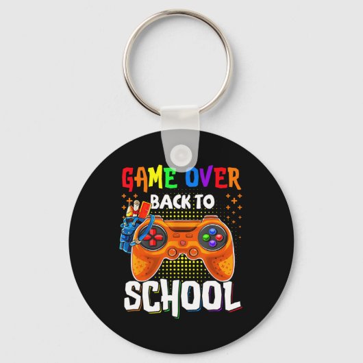Terug naar school leuk spel over leraar student te sleutelhanger (Voorkant)