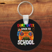 Terug naar school leuk spel over leraar student te sleutelhanger (Voorkant)