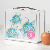 Terug naar school Leuke Kinder Zee schildpad (In situ)