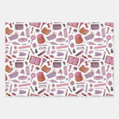 Terug naar school Leuke kleurrijke iconen 3 Inpakpapier Vel (Voorkant 2)