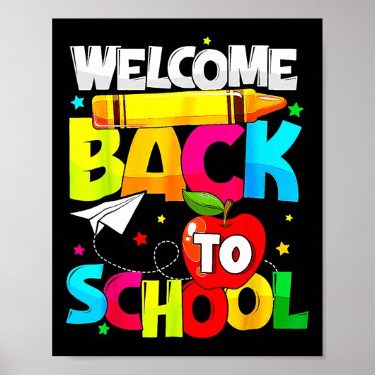Terug naar School Leuke Leerling Leraar Liefde Kin Poster (Voorkant)