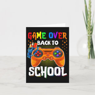 Terug naar school leuke spel over leraar student t kaart