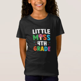 Terug naar school Little Miss 4th Grade T-shirt