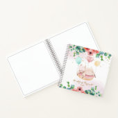 Terug naar School Llama Meisje Schetsboek Notitieboek (Binnen)