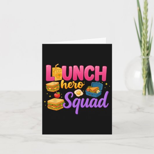 Terug naar school Lunch Lady Squad Lunch Hero Squa Kaart (Voorkant)