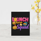 Terug naar school Lunch Lady Squad Lunch Hero Squa Kaart (Gele Bloem)