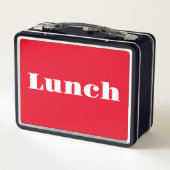 Terug naar school LUNCH Logo Retro (Achterkant)