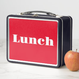 Terug naar school LUNCH Logo Retro