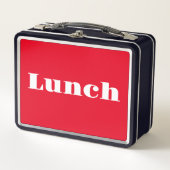 Terug naar school LUNCH Logo Retro (Voorkant)