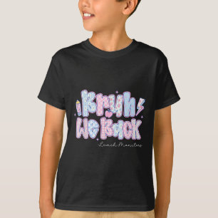 Terug naar school lunch monitors potlood t-shirt