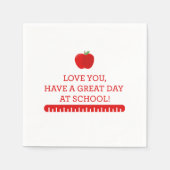 Terug naar School LunchBox Servet (Voorkant)