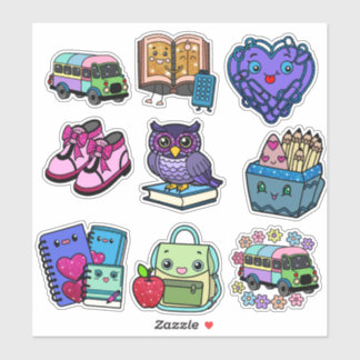 ✏️ Terug-naar-school magie: Kleurrijke stickercoll Sticker