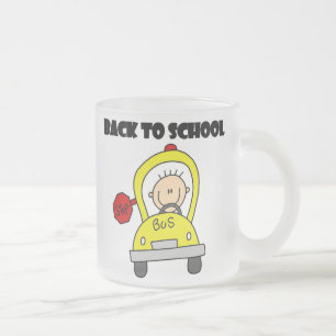 Terug naar school matglas koffiemok