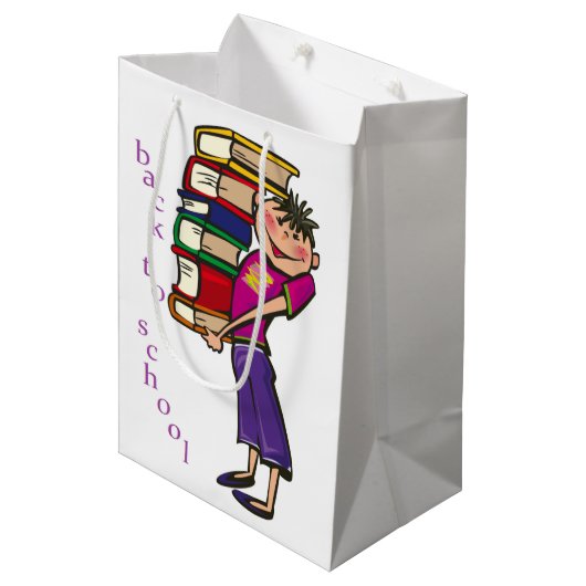 TERUG NAAR SCHOOL MEDIUM CADEAUZAKJE (Voorkant Gekanteld)