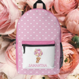 Terug naar school Meisje Beer thema Gedrukte rugza Bedrukte Rugzak