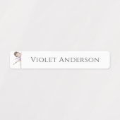 Terug naar School Meisjes Gymnastiek Kinder Naam Labels (Design 1)