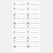 Terug naar School Meisjes Gymnastiek Kinder Naam Labels (Vel)