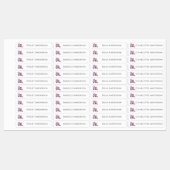 Terug naar School Meisjes Schaatsen Kinder naam Labels (Vel)